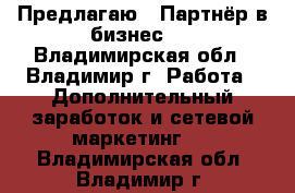 Предлагаю : Партнёр в бизнес   - Владимирская обл., Владимир г. Работа » Дополнительный заработок и сетевой маркетинг   . Владимирская обл.,Владимир г.